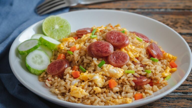 Receita de Arroz com Linguiça