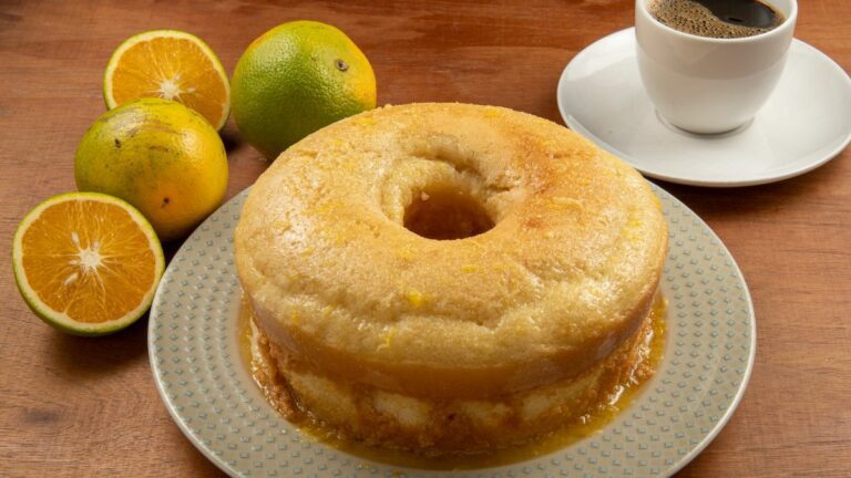 Receita de Bolo de Laranja sem Ovo