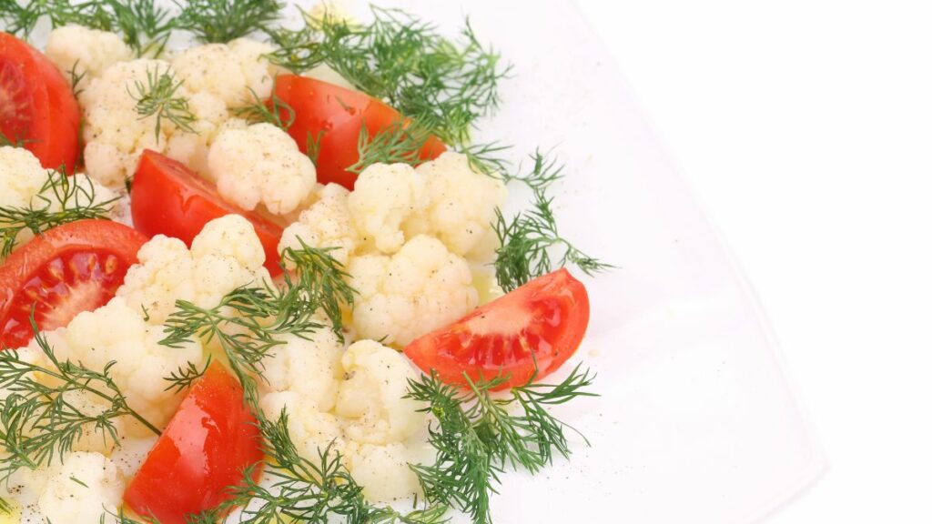 Salada de Tomate e Couve-Flor