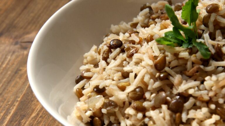 Receita de Arroz com Lentilha de Ano Novo