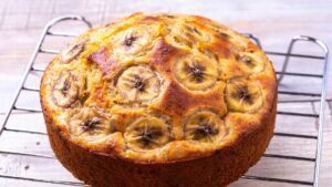 Bolo de banana caramelizada fit!