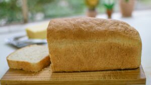 pão caseiro amanteigado