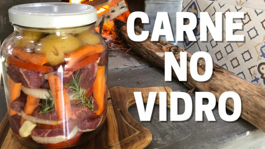 Carne no vidro 