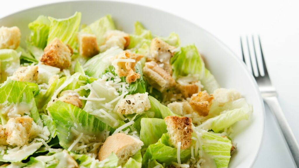 Salada Caesar!