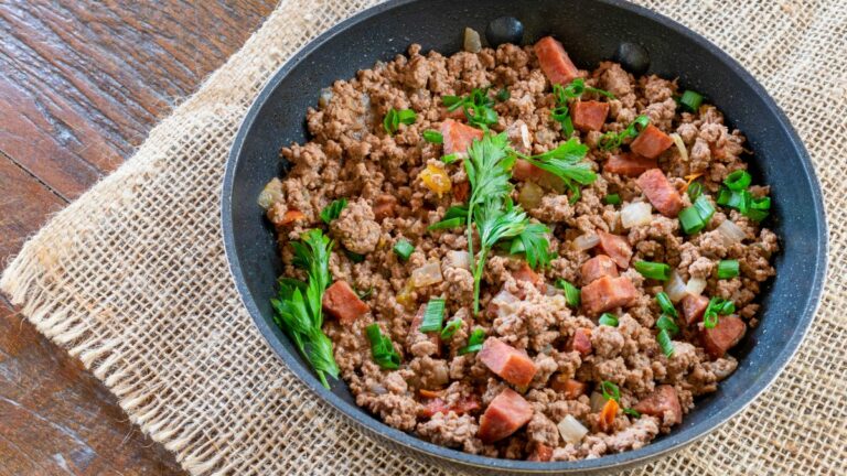 Carne moída cremosa